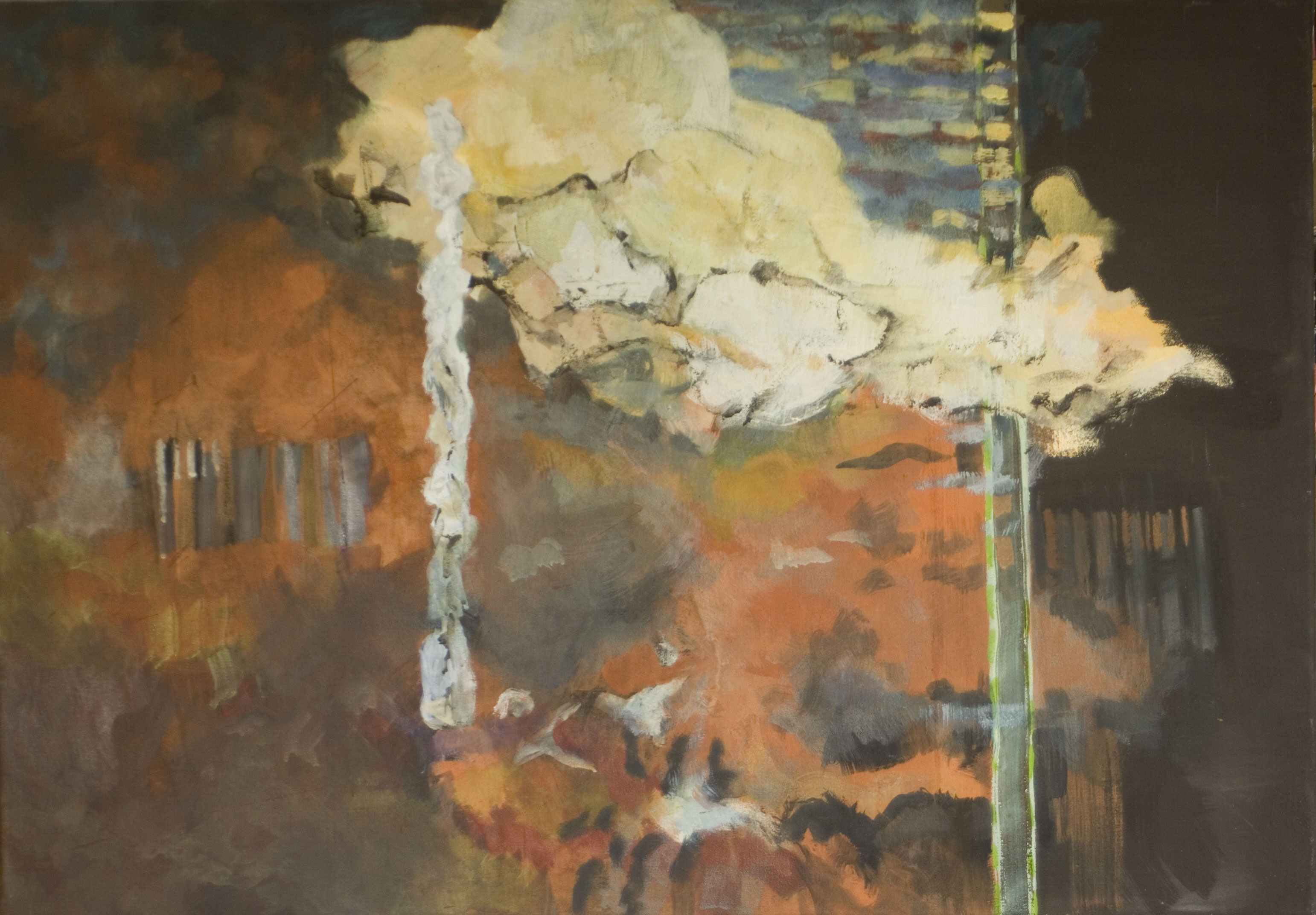 Bartok, Kasein auf Leinwand